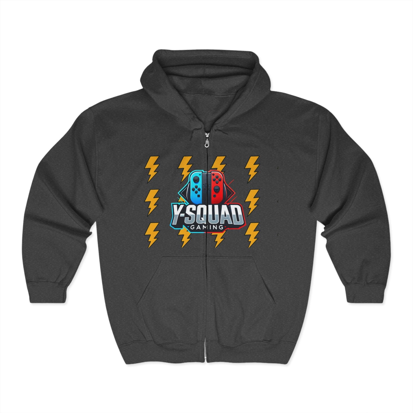 Unisex Gaming Hoodie, Y-Squad Gaming Sweatshirt, Cozy Gaming Apparel, Perfect Gift for Gamers, Comfortable Zip-Up Hoodie