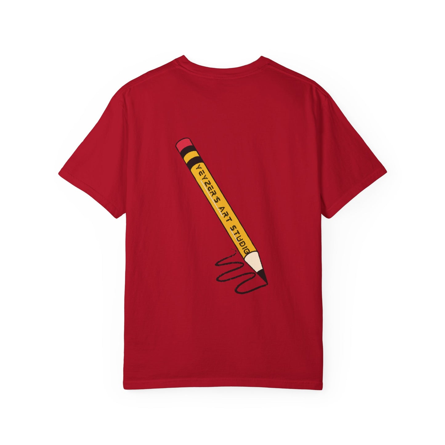 Fantasy Dragon & Art Pencil Unisex Garment-Dyed T-Shirt
