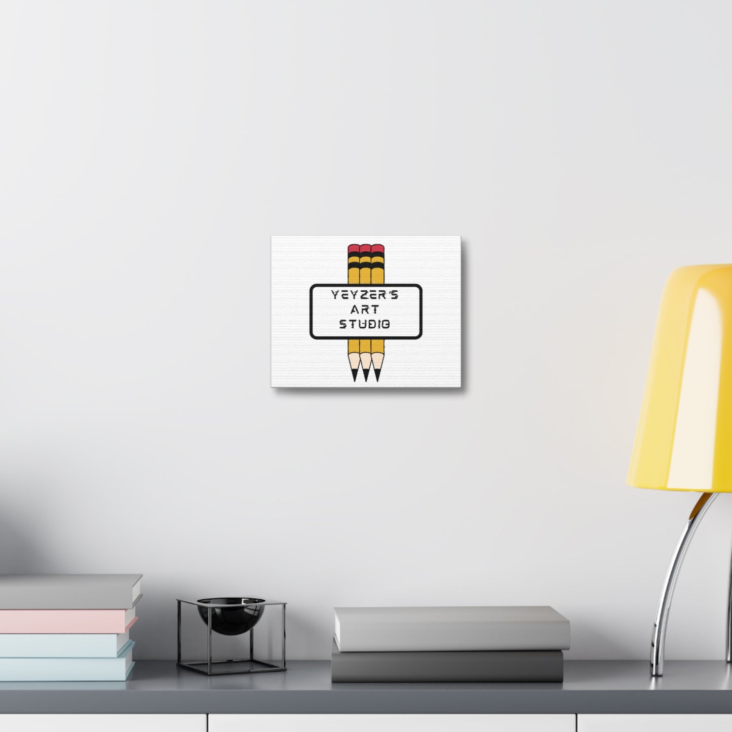 Creative Stretched Canvas Art for Artists, Personalized Wall Decor, Art Studio Sign, Gift for Art Lovers, Home Office Decoration