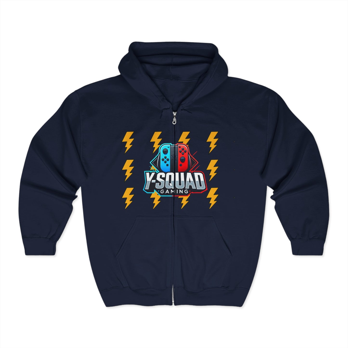 Unisex Gaming Hoodie, Y-Squad Gaming Sweatshirt, Cozy Gaming Apparel, Perfect Gift for Gamers, Comfortable Zip-Up Hoodie