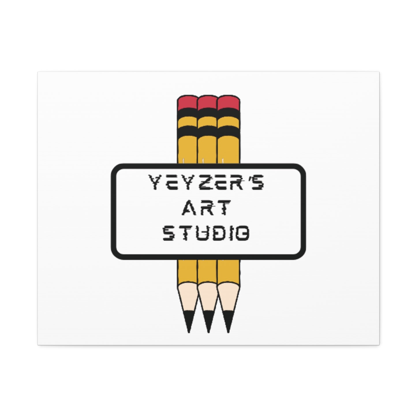 Creative Stretched Canvas Art for Artists, Personalized Wall Decor, Art Studio Sign, Gift for Art Lovers, Home Office Decoration