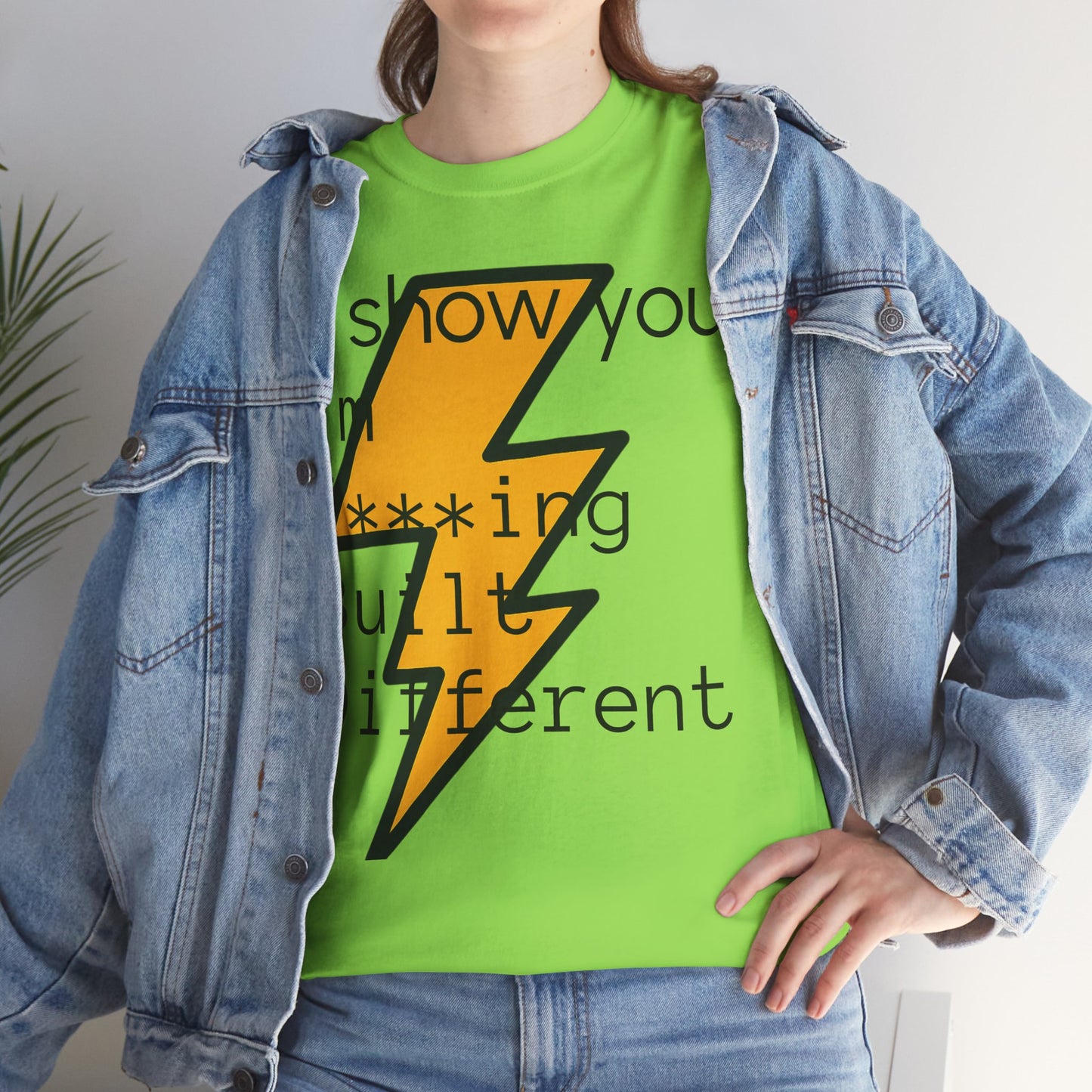 Built Different Unisex Heavy Cotton Tee - Bold Statement Shirt for Everyday Confidence