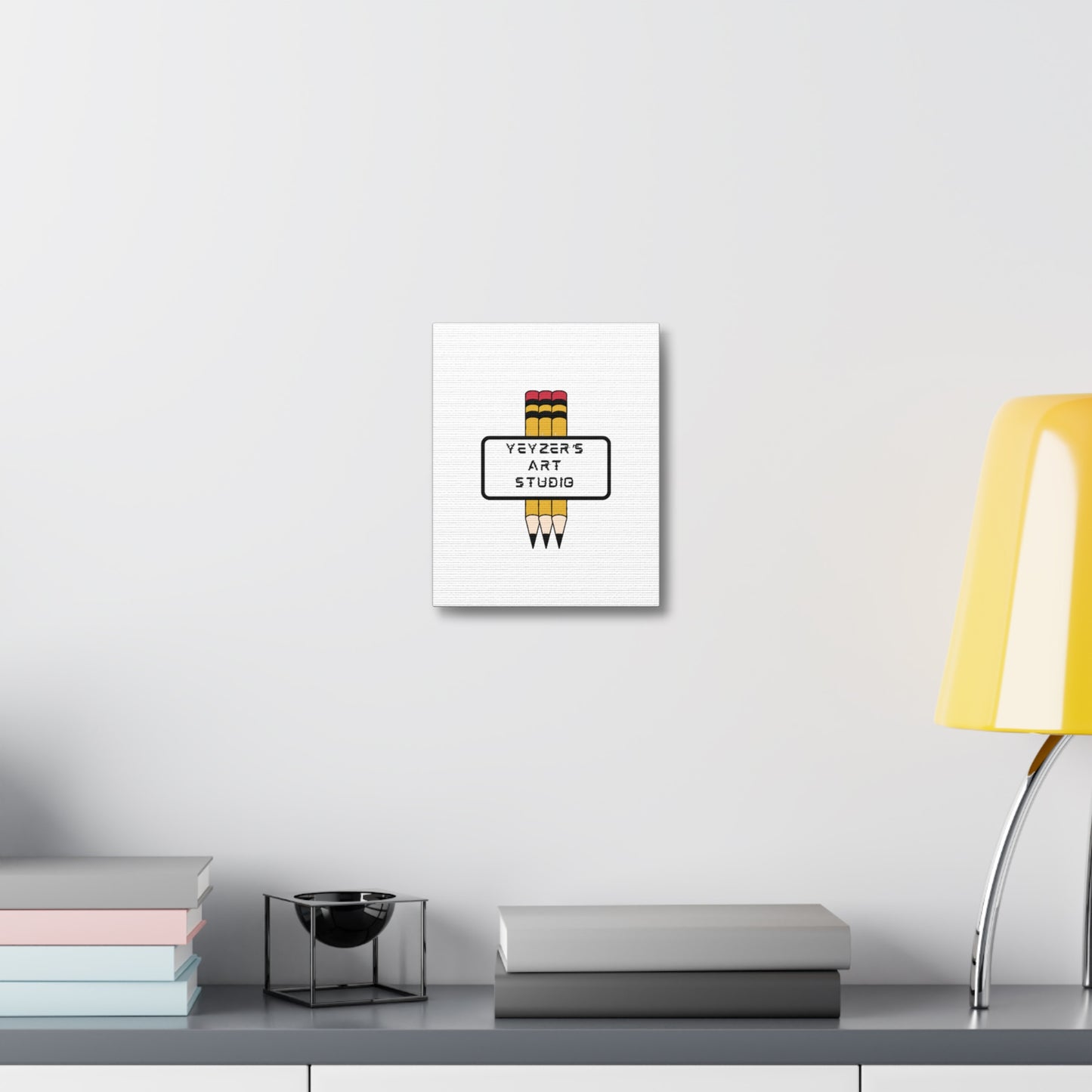 Creative Stretched Canvas Art for Artists, Personalized Wall Decor, Art Studio Sign, Gift for Art Lovers, Home Office Decoration