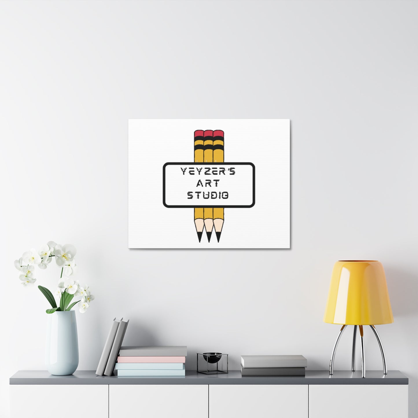 Creative Stretched Canvas Art for Artists, Personalized Wall Decor, Art Studio Sign, Gift for Art Lovers, Home Office Decoration
