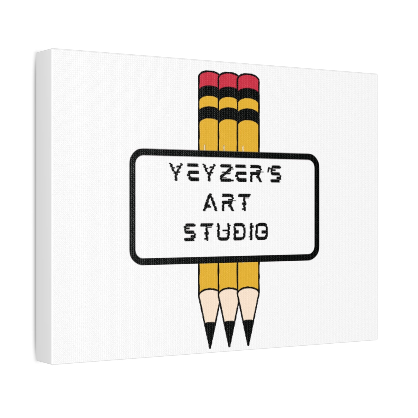 Creative Stretched Canvas Art for Artists, Personalized Wall Decor, Art Studio Sign, Gift for Art Lovers, Home Office Decoration