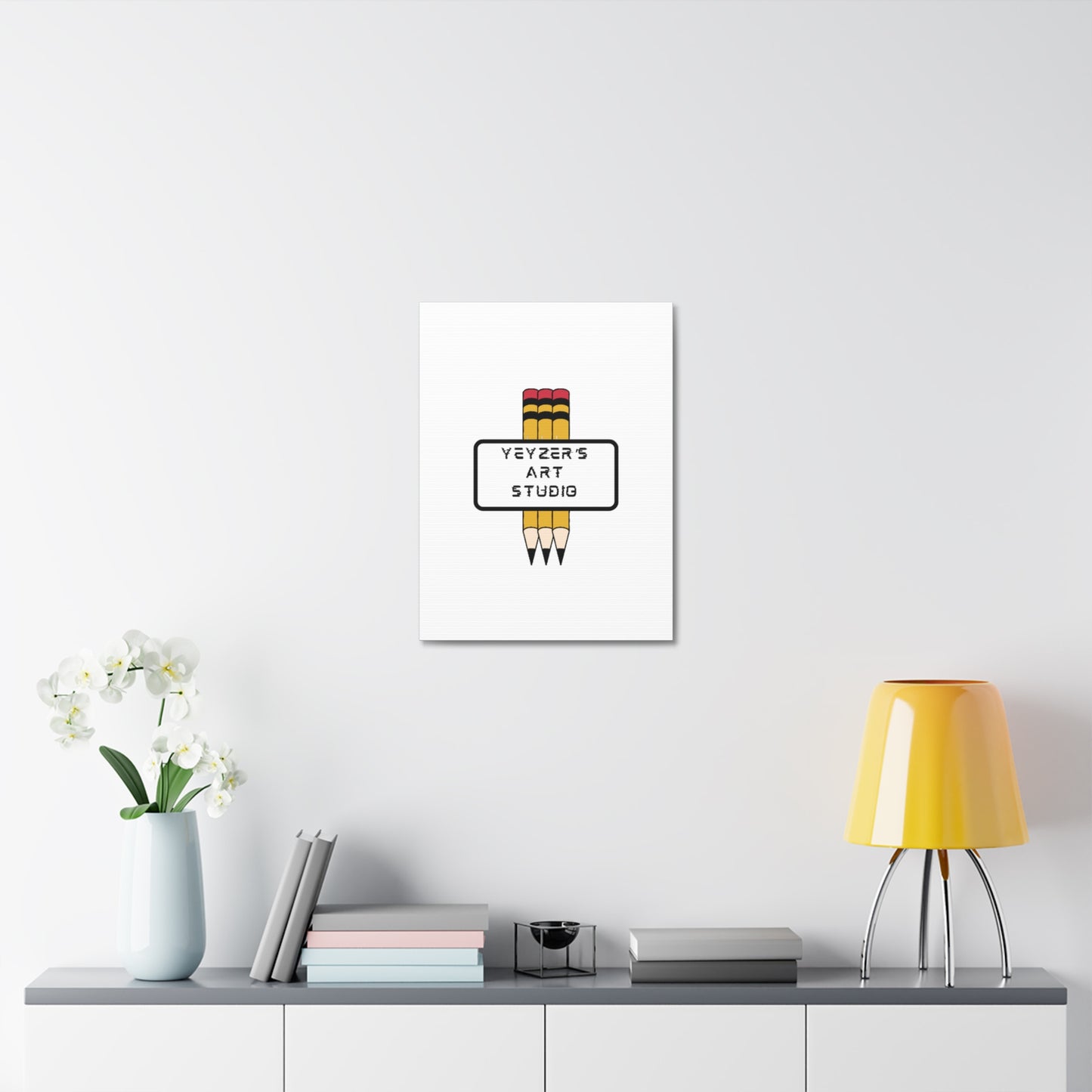 Creative Stretched Canvas Art for Artists, Personalized Wall Decor, Art Studio Sign, Gift for Art Lovers, Home Office Decoration