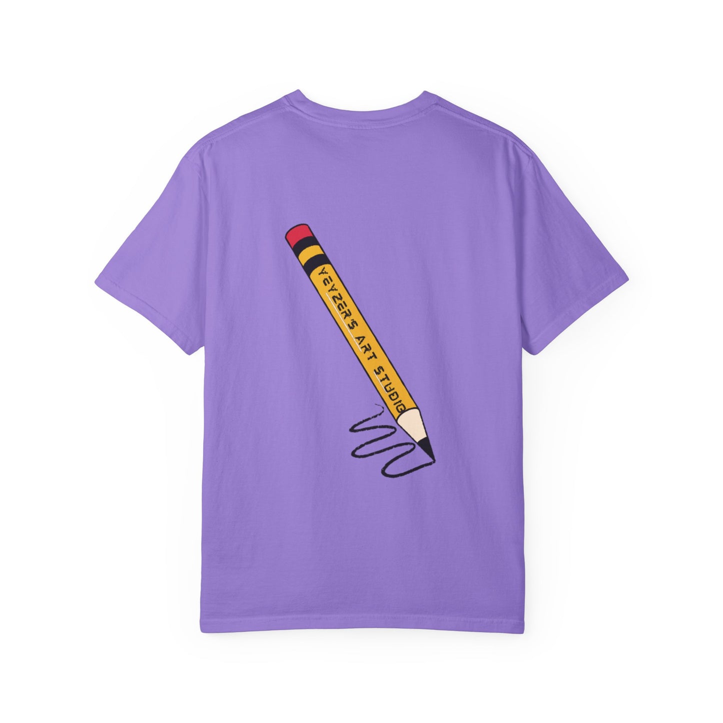 Fantasy Dragon & Art Pencil Unisex Garment-Dyed T-Shirt