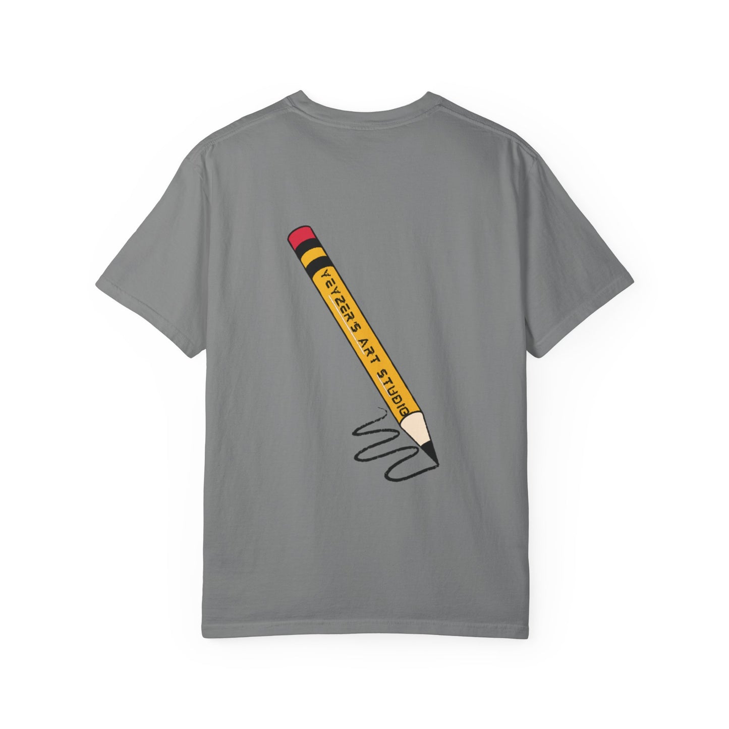 Fantasy Dragon & Art Pencil Unisex Garment-Dyed T-Shirt