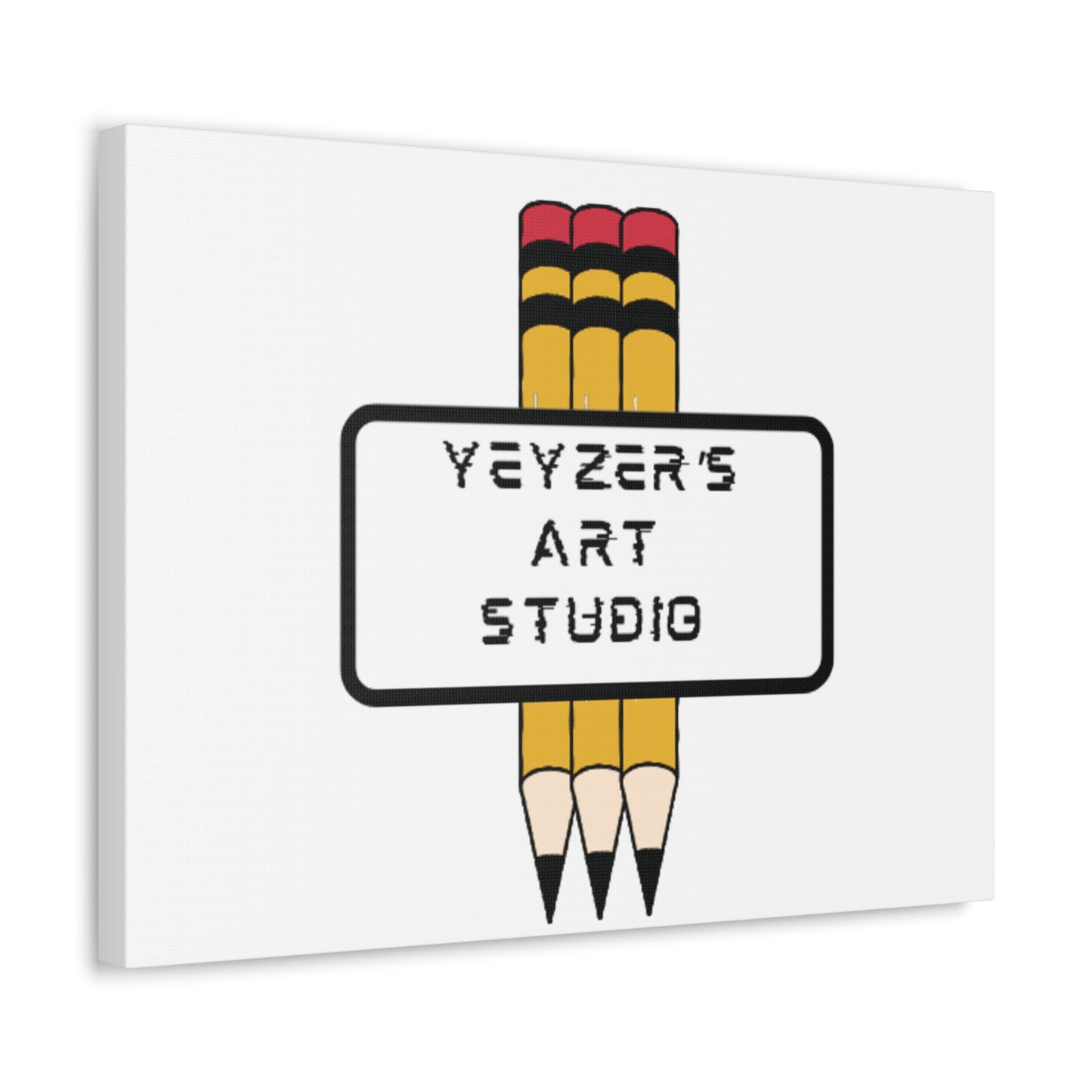 Creative Stretched Canvas Art for Artists, Personalized Wall Decor, Art Studio Sign, Gift for Art Lovers, Home Office Decoration
