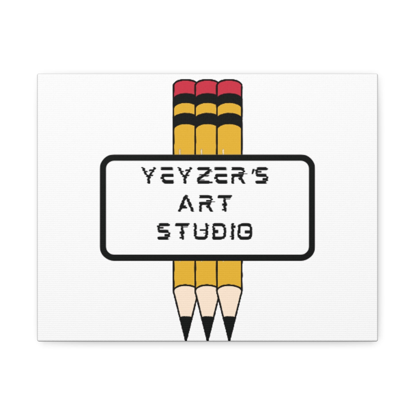 Creative Stretched Canvas Art for Artists, Personalized Wall Decor, Art Studio Sign, Gift for Art Lovers, Home Office Decoration