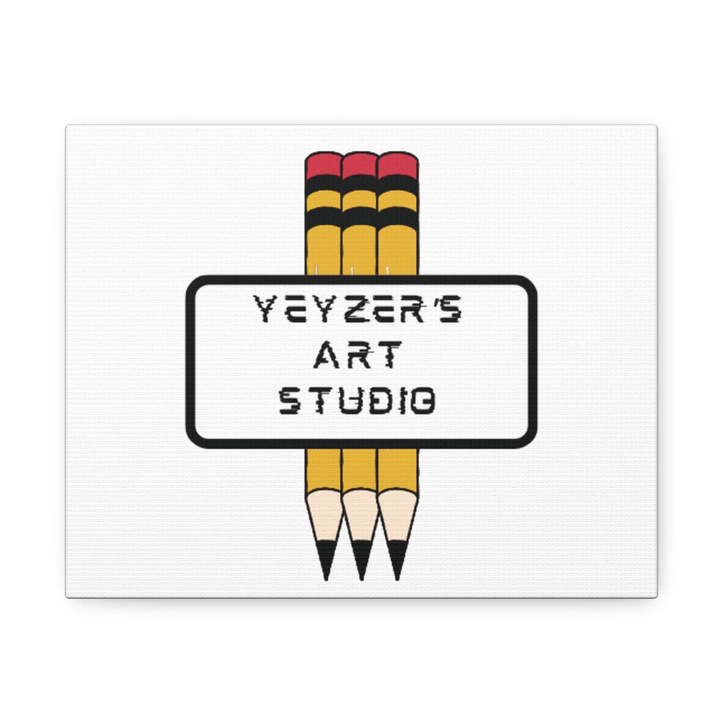 Creative Stretched Canvas Art for Artists, Personalized Wall Decor, Art Studio Sign, Gift for Art Lovers, Home Office Decoration