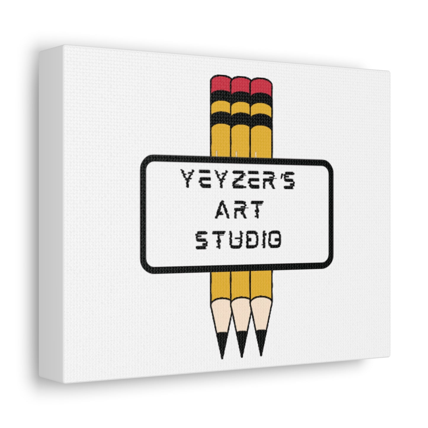 Creative Stretched Canvas Art for Artists, Personalized Wall Decor, Art Studio Sign, Gift for Art Lovers, Home Office Decoration