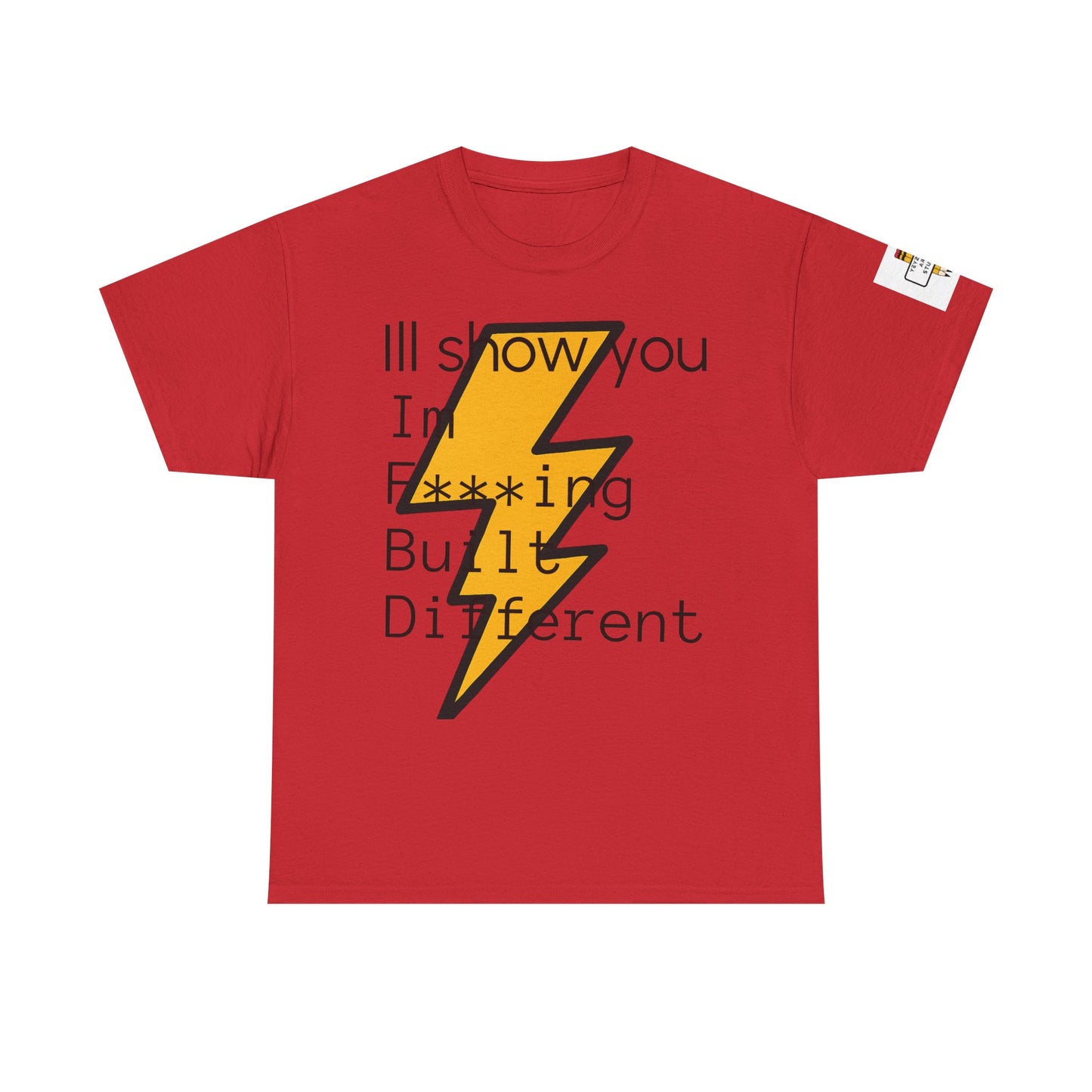 Built Different Unisex Heavy Cotton Tee - Bold Statement Shirt for Everyday Confidence