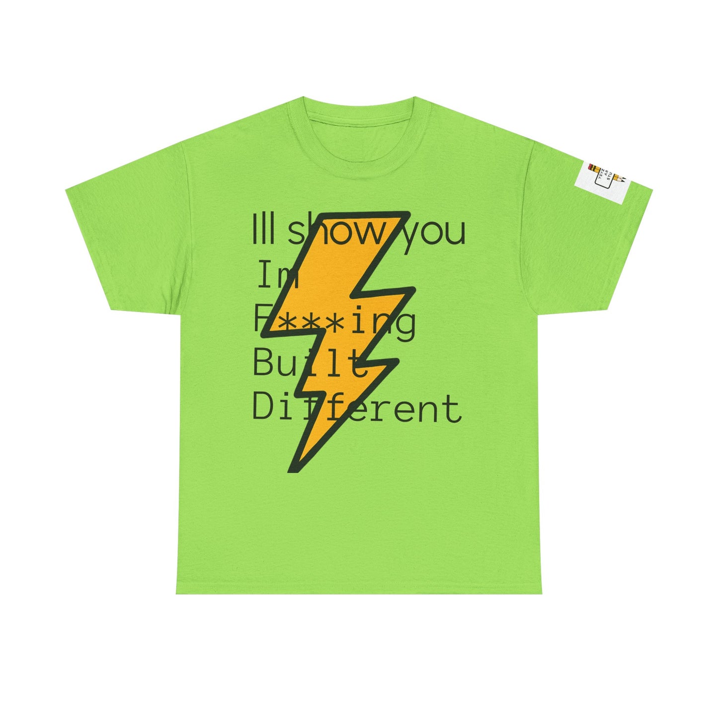 Built Different Unisex Heavy Cotton Tee - Bold Statement Shirt for Everyday Confidence