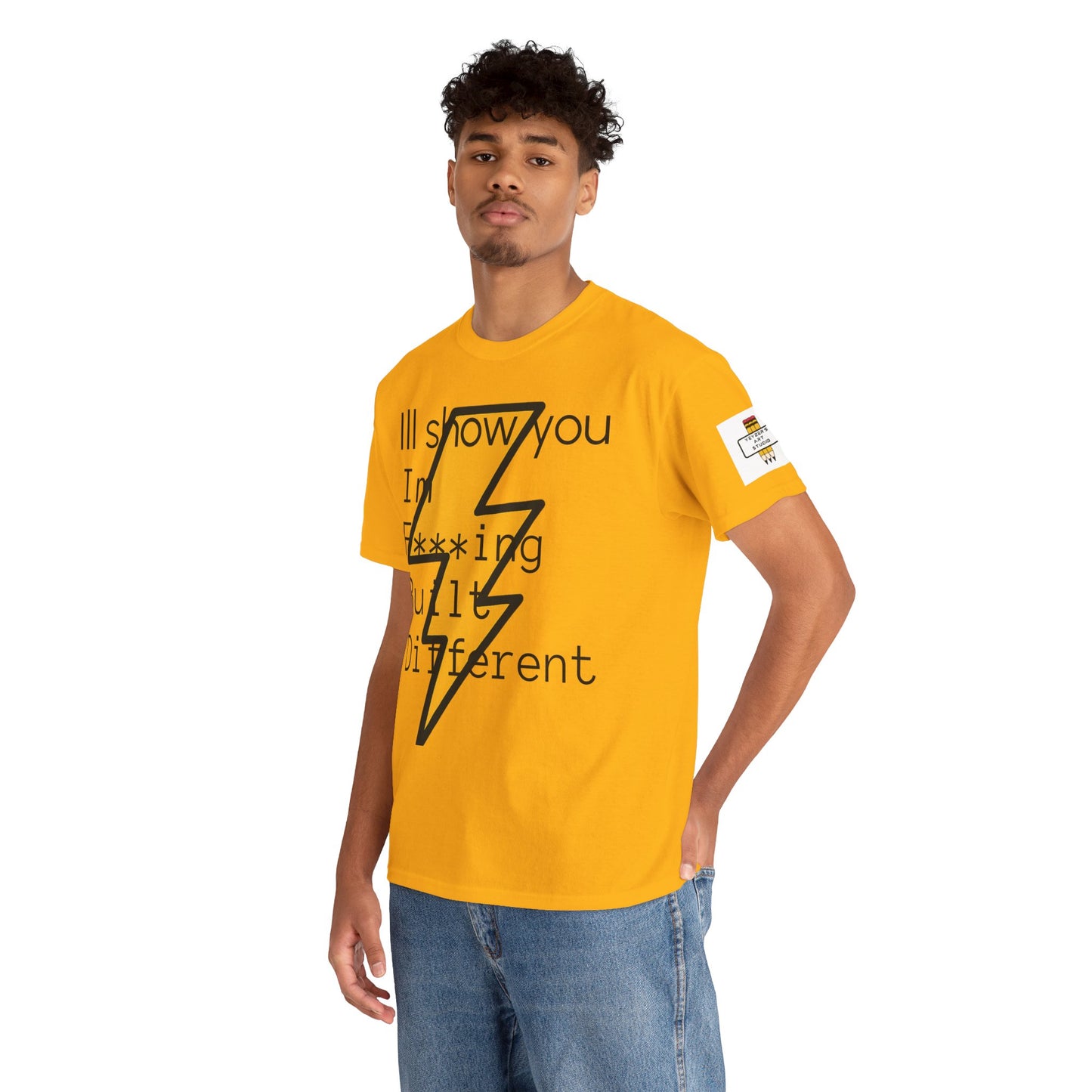 Built Different Unisex Heavy Cotton Tee - Bold Statement Shirt for Everyday Confidence