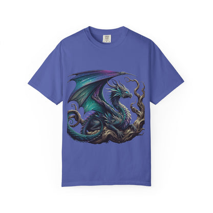 Fantasy Dragon & Art Pencil Unisex Garment-Dyed T-Shirt