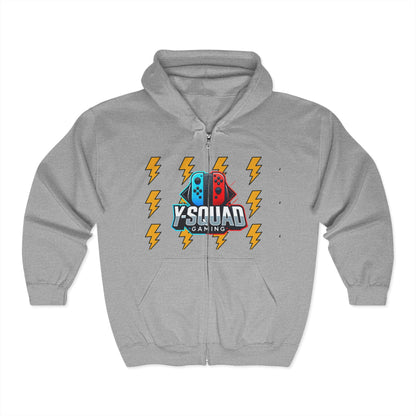 Unisex Gaming Hoodie, Y-Squad Gaming Sweatshirt, Cozy Gaming Apparel, Perfect Gift for Gamers, Comfortable Zip-Up Hoodie