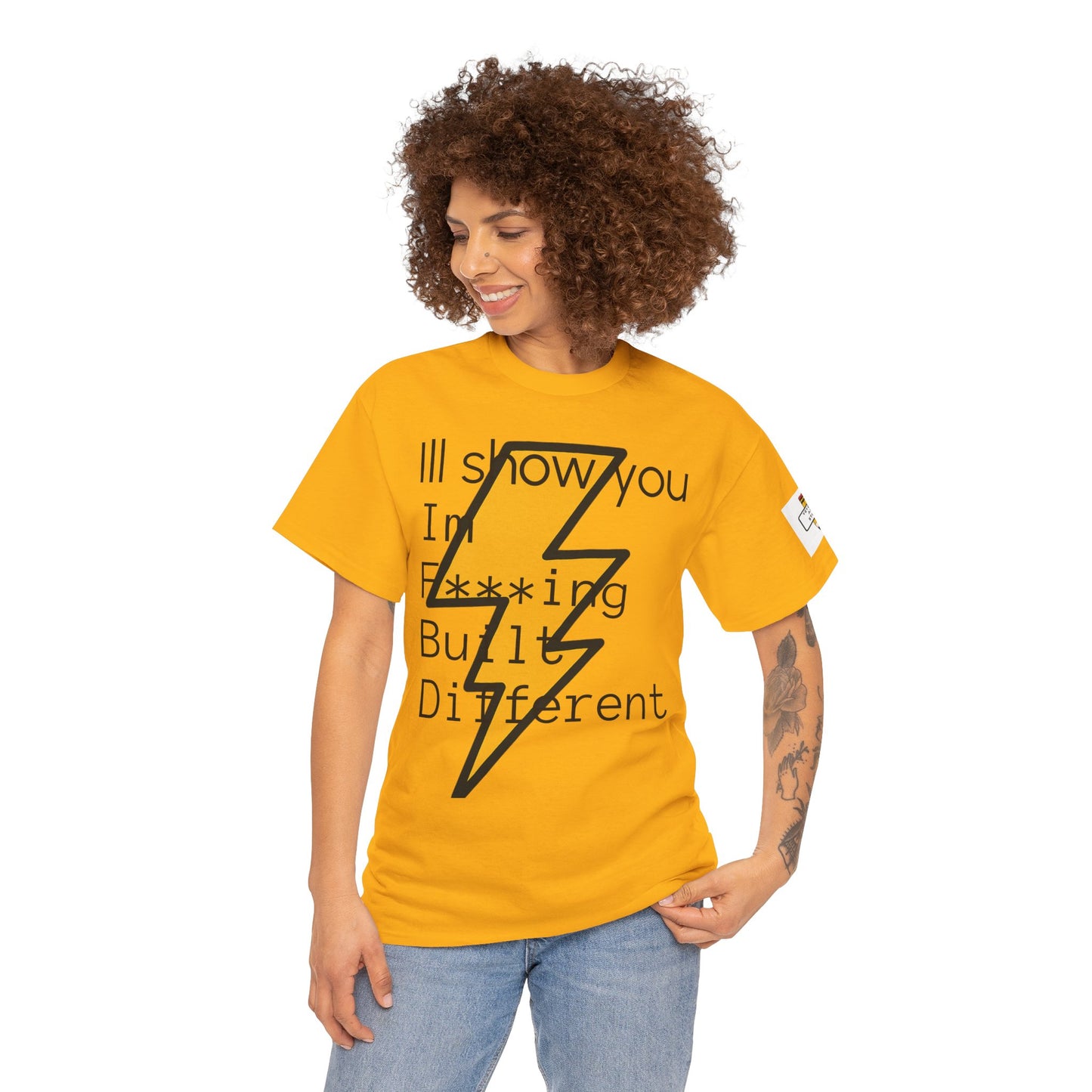 Built Different Unisex Heavy Cotton Tee - Bold Statement Shirt for Everyday Confidence