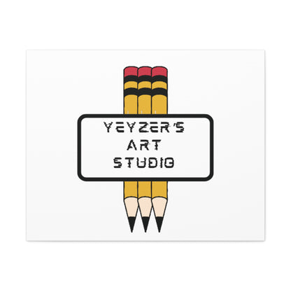 Creative Stretched Canvas Art for Artists, Personalized Wall Decor, Art Studio Sign, Gift for Art Lovers, Home Office Decoration