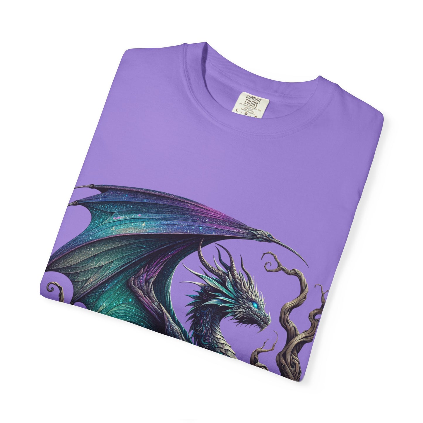 Fantasy Dragon & Art Pencil Unisex Garment-Dyed T-Shirt
