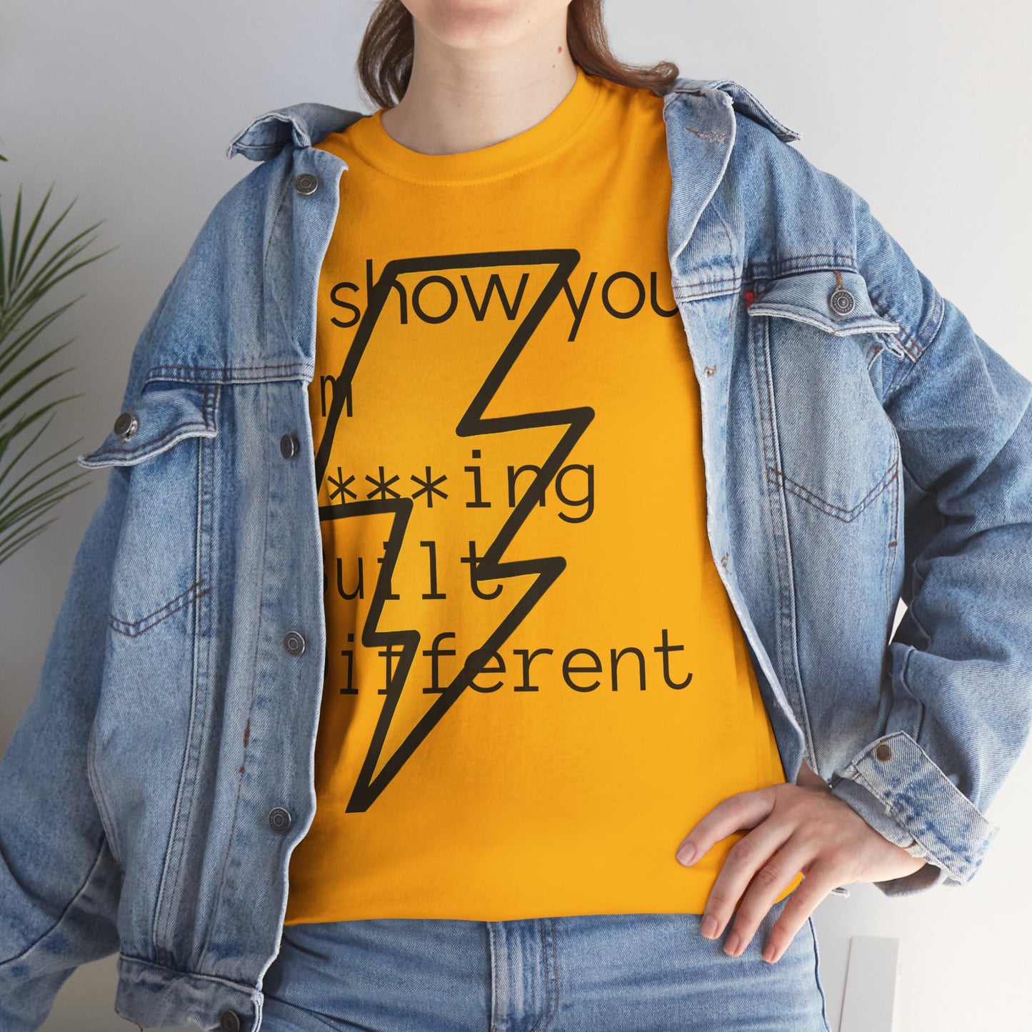 Built Different Unisex Heavy Cotton Tee - Bold Statement Shirt for Everyday Confidence