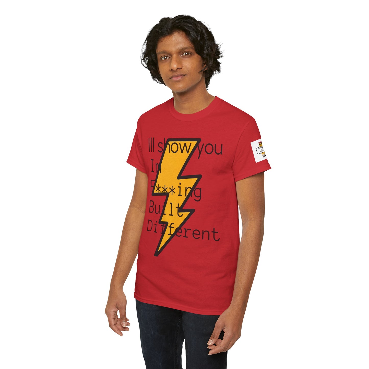 Built Different Unisex Heavy Cotton Tee - Bold Statement Shirt for Everyday Confidence