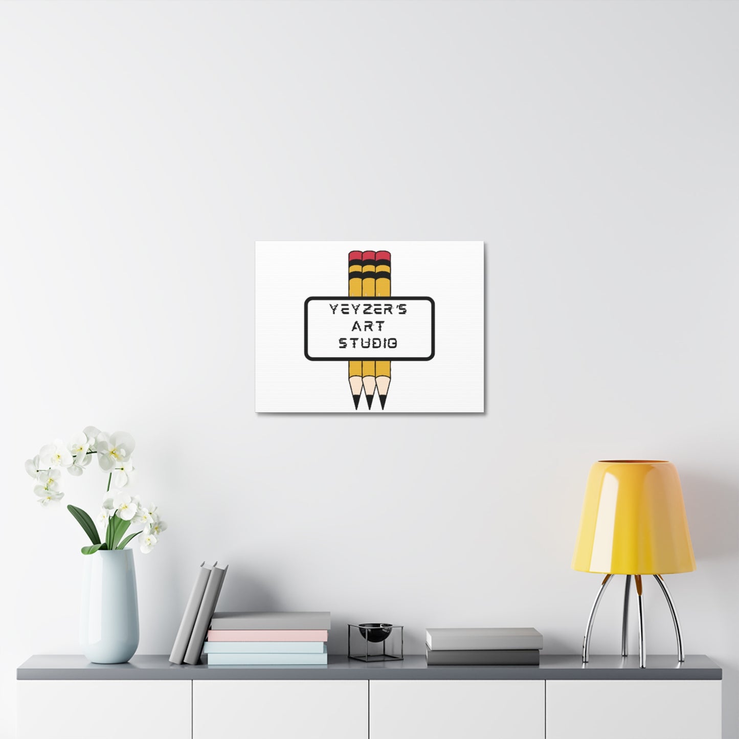Creative Stretched Canvas Art for Artists, Personalized Wall Decor, Art Studio Sign, Gift for Art Lovers, Home Office Decoration