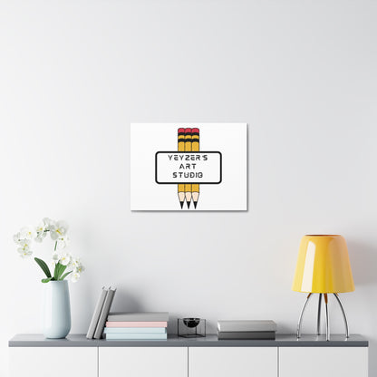 Creative Stretched Canvas Art for Artists, Personalized Wall Decor, Art Studio Sign, Gift for Art Lovers, Home Office Decoration