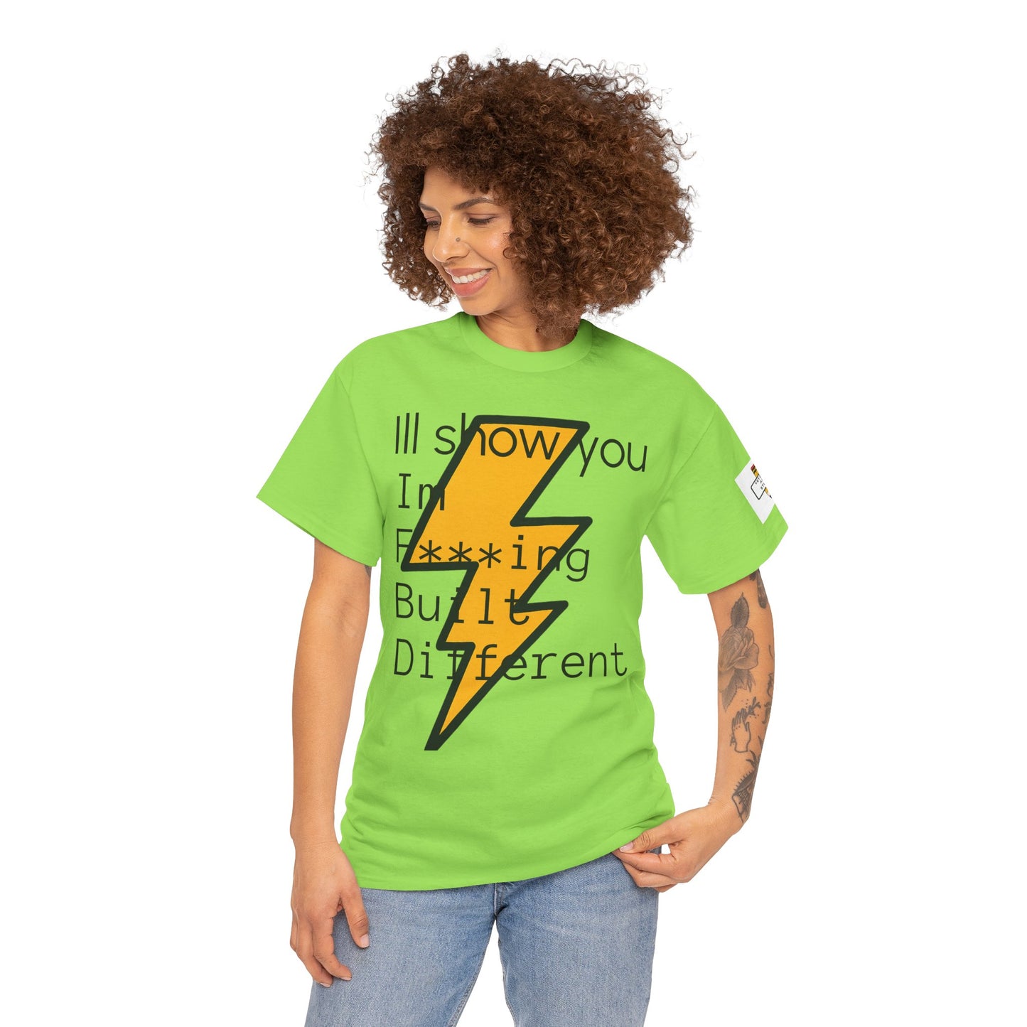 Built Different Unisex Heavy Cotton Tee - Bold Statement Shirt for Everyday Confidence