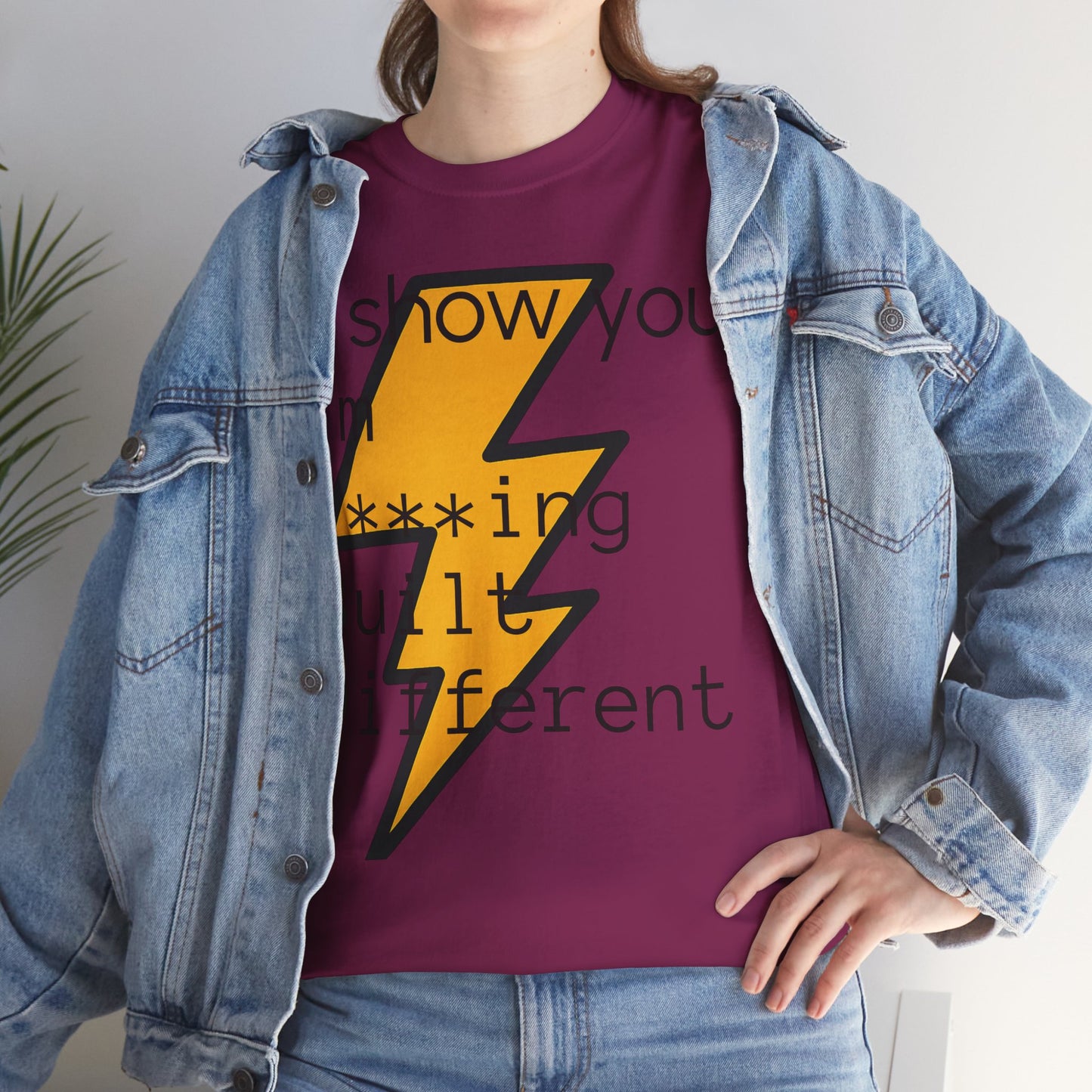 Built Different Unisex Heavy Cotton Tee - Bold Statement Shirt for Everyday Confidence