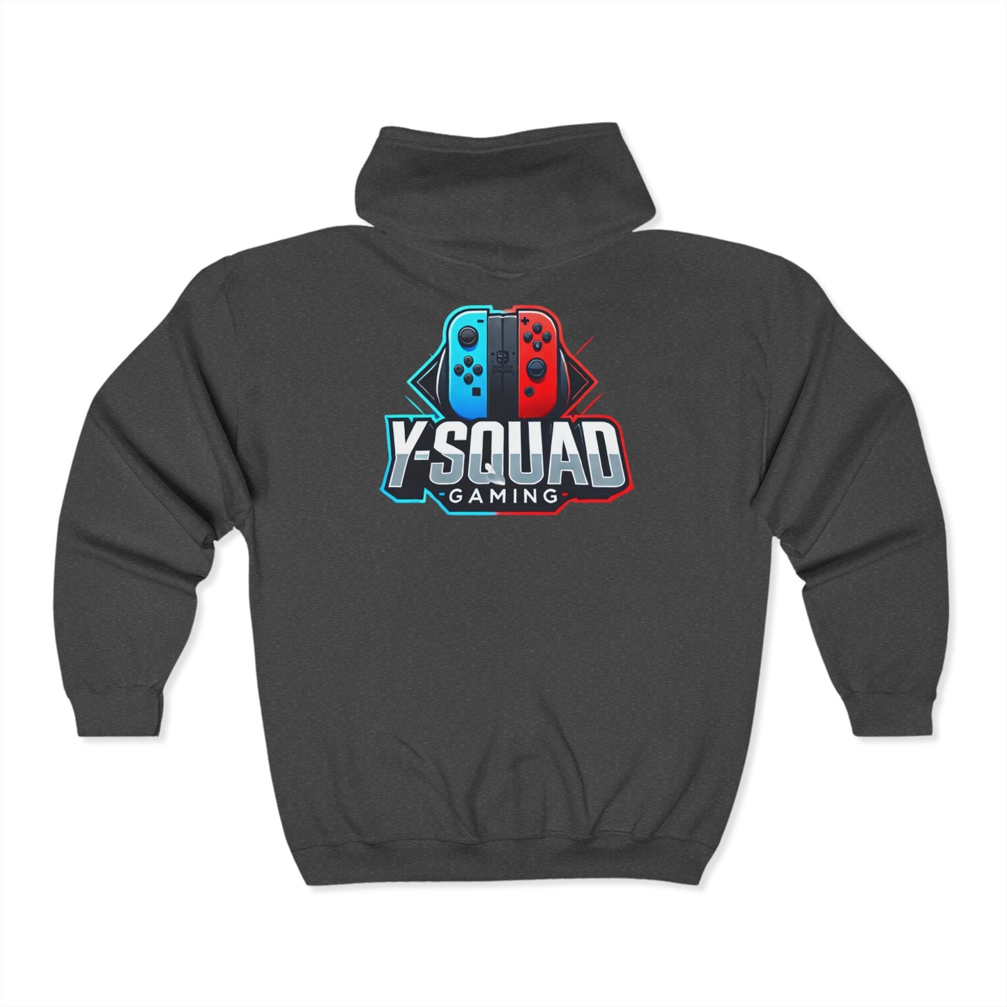 Unisex Gaming Hoodie, Y-Squad Gaming Sweatshirt, Cozy Gaming Apparel, Perfect Gift for Gamers, Comfortable Zip-Up Hoodie