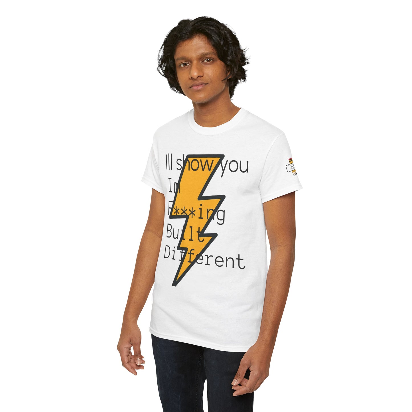 Built Different Unisex Heavy Cotton Tee - Bold Statement Shirt for Everyday Confidence