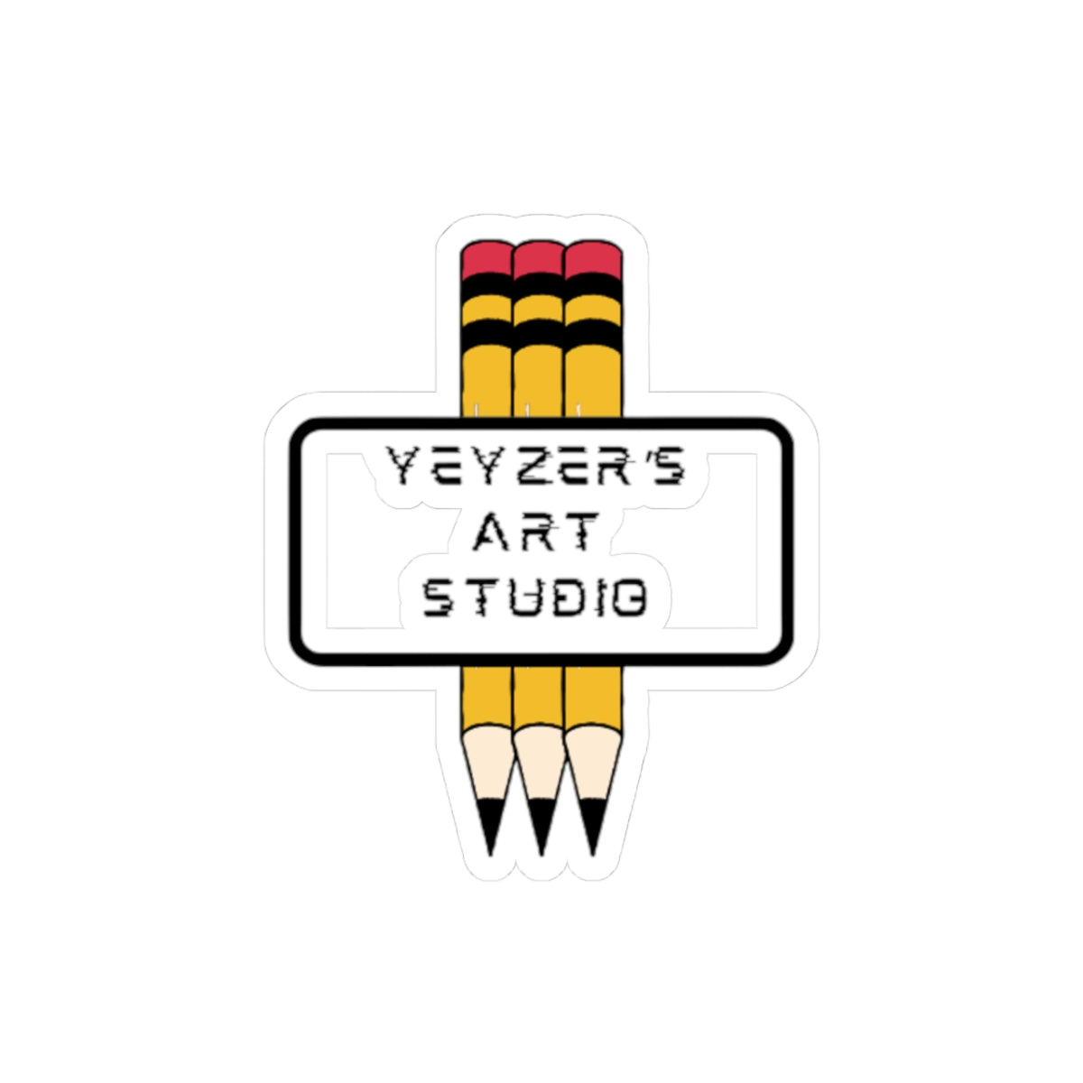 Art Studio Kiss-Cut Stickers, Creative Decor, Laptop Stickers, Cute Stationery, Art Gifts, Customizable Stickers