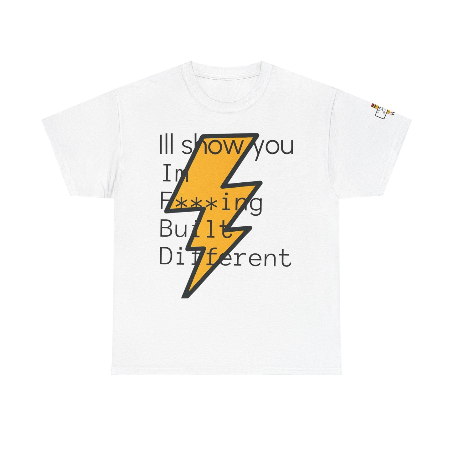 Built Different Unisex Heavy Cotton Tee - Bold Statement Shirt for Everyday Confidence