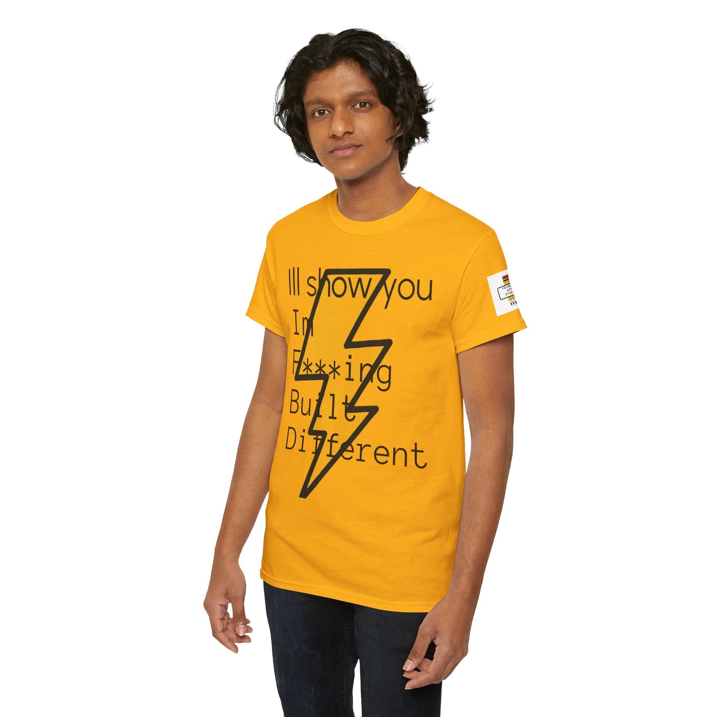 Built Different Unisex Heavy Cotton Tee - Bold Statement Shirt for Everyday Confidence