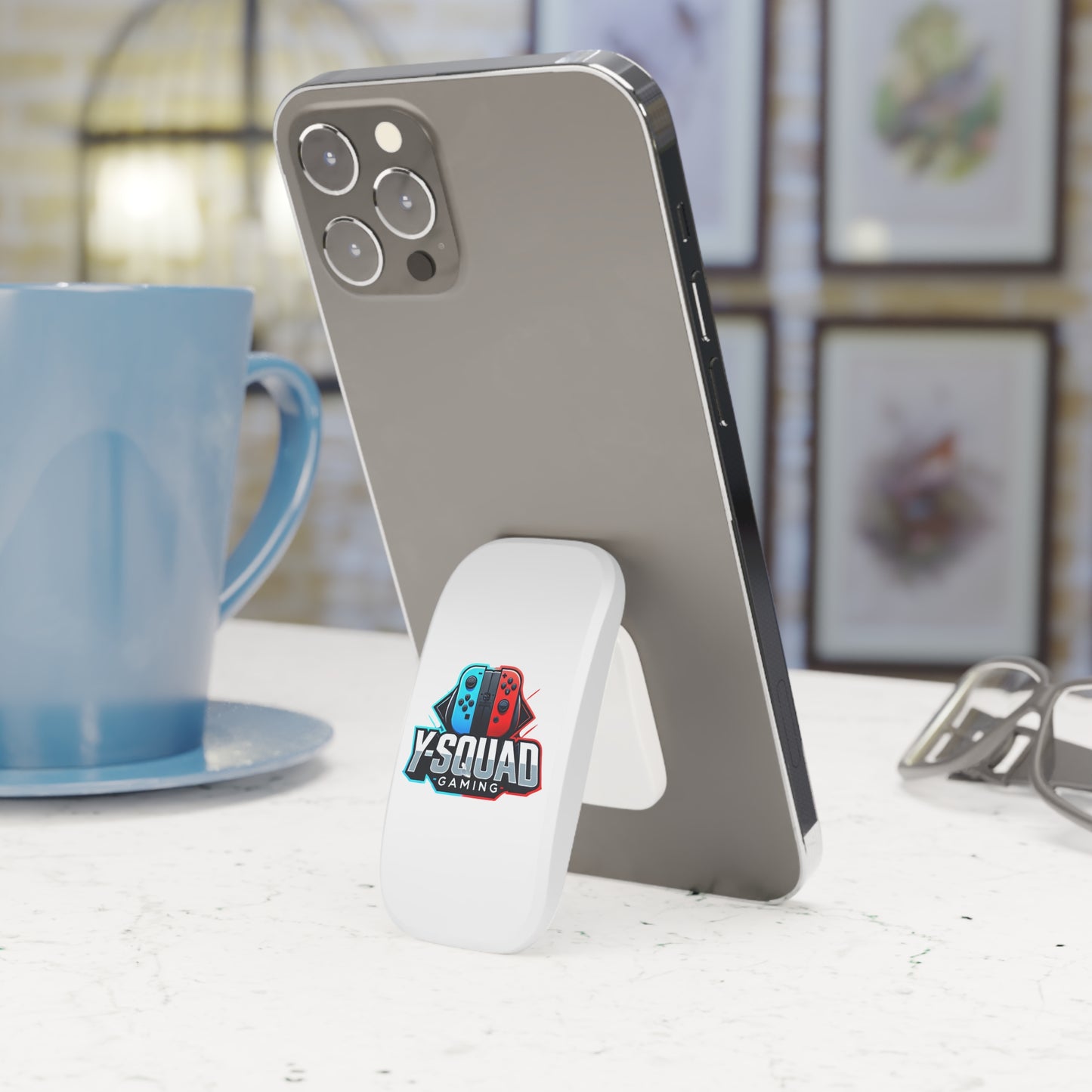 Gaming Phone Grip Holder, Y-Squad Mobile Accessory, Gamer Gift, Phone Stand, Controller Design