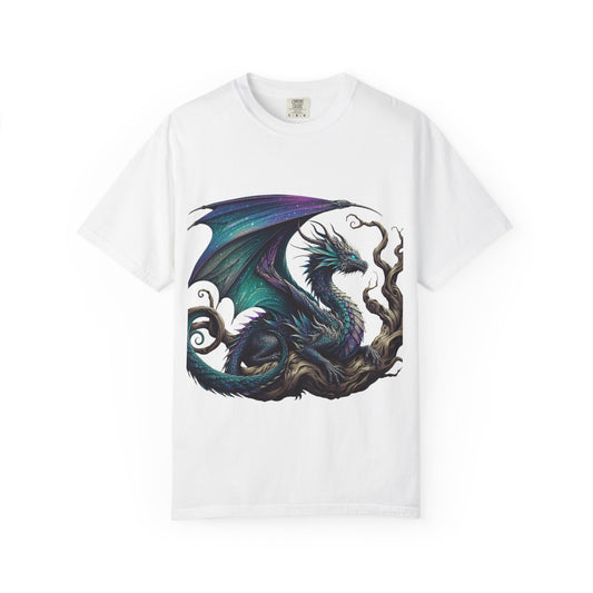 Fantasy Dragon & Art Pencil Unisex Garment-Dyed T-Shirt