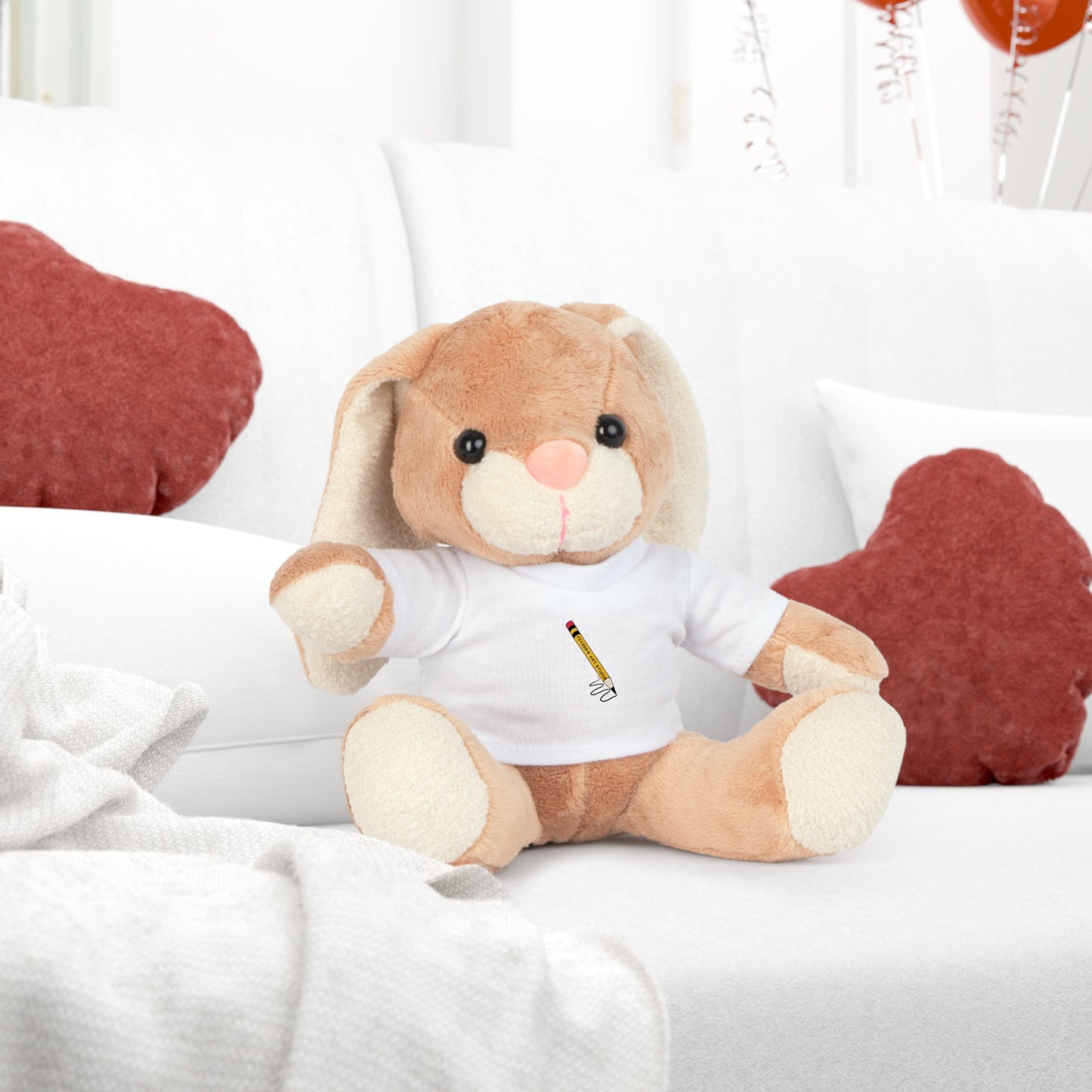 K-Squad Plush Toy with T-Shirt, Soft Bear, Cute Gift, Kids Stuffed Animal, Personalized Keepsake, Birthday Surprise