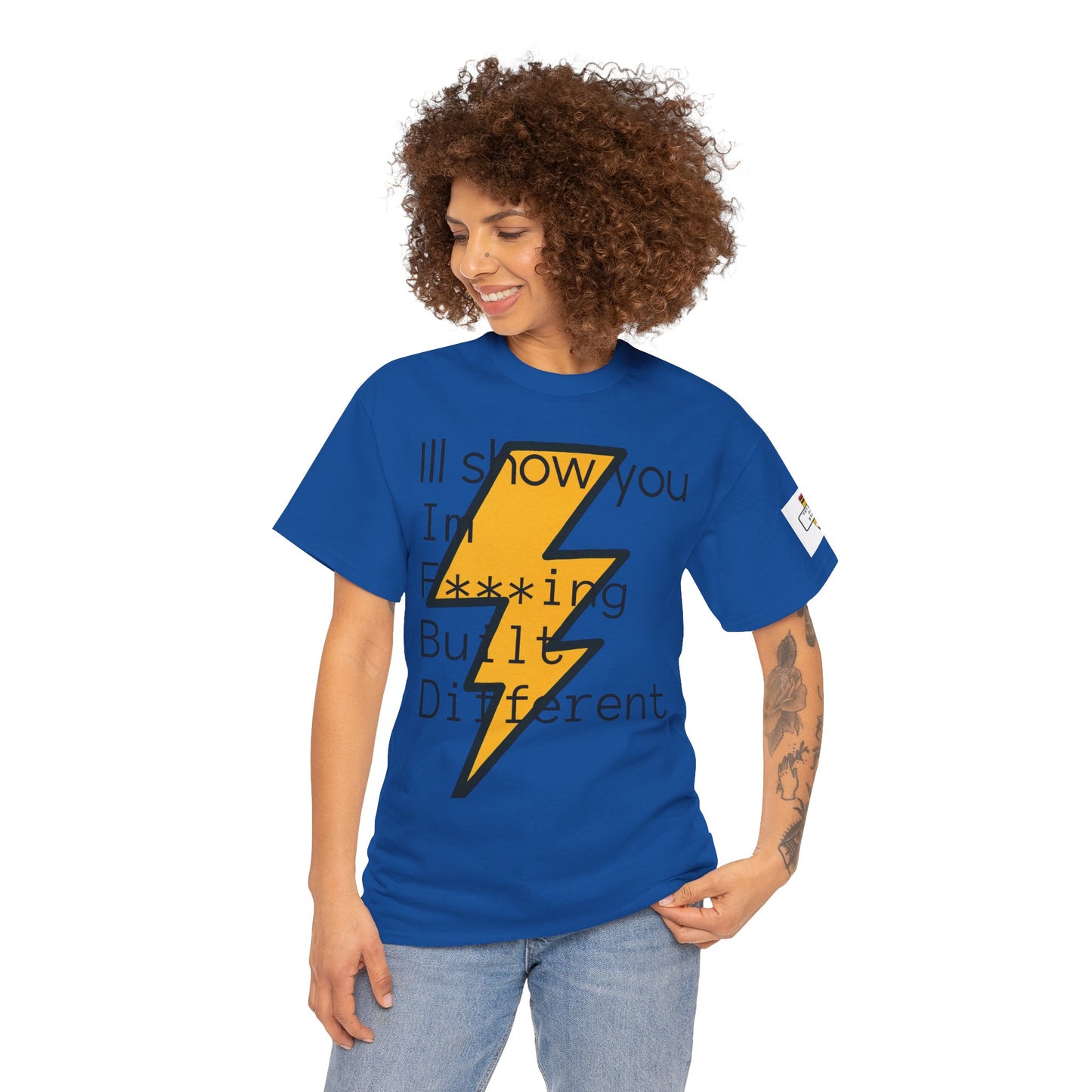 Built Different Unisex Heavy Cotton Tee - Bold Statement Shirt for Everyday Confidence