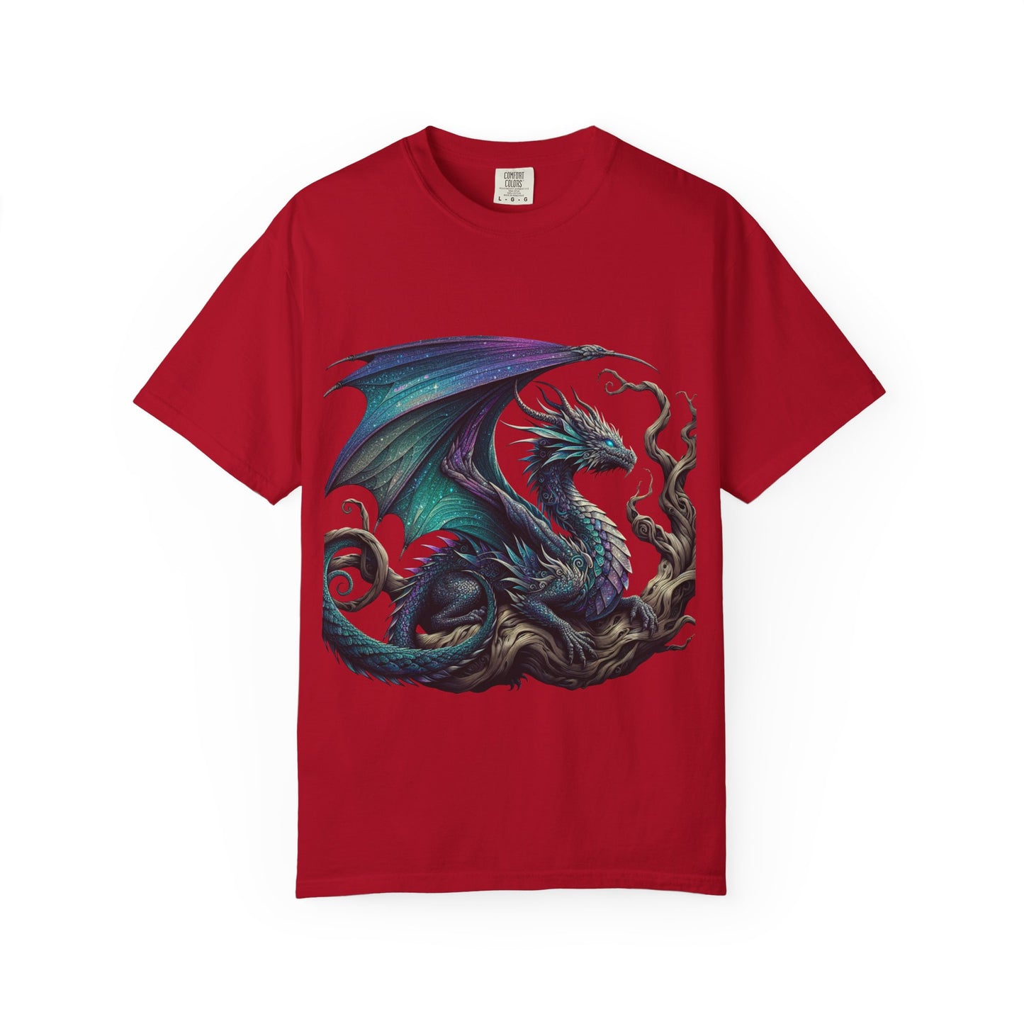 Fantasy Dragon & Art Pencil Unisex Garment-Dyed T-Shirt