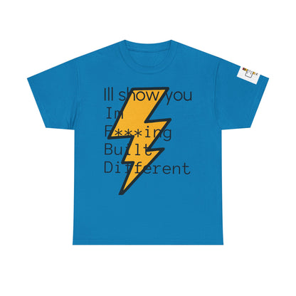 Built Different Unisex Heavy Cotton Tee - Bold Statement Shirt for Everyday Confidence