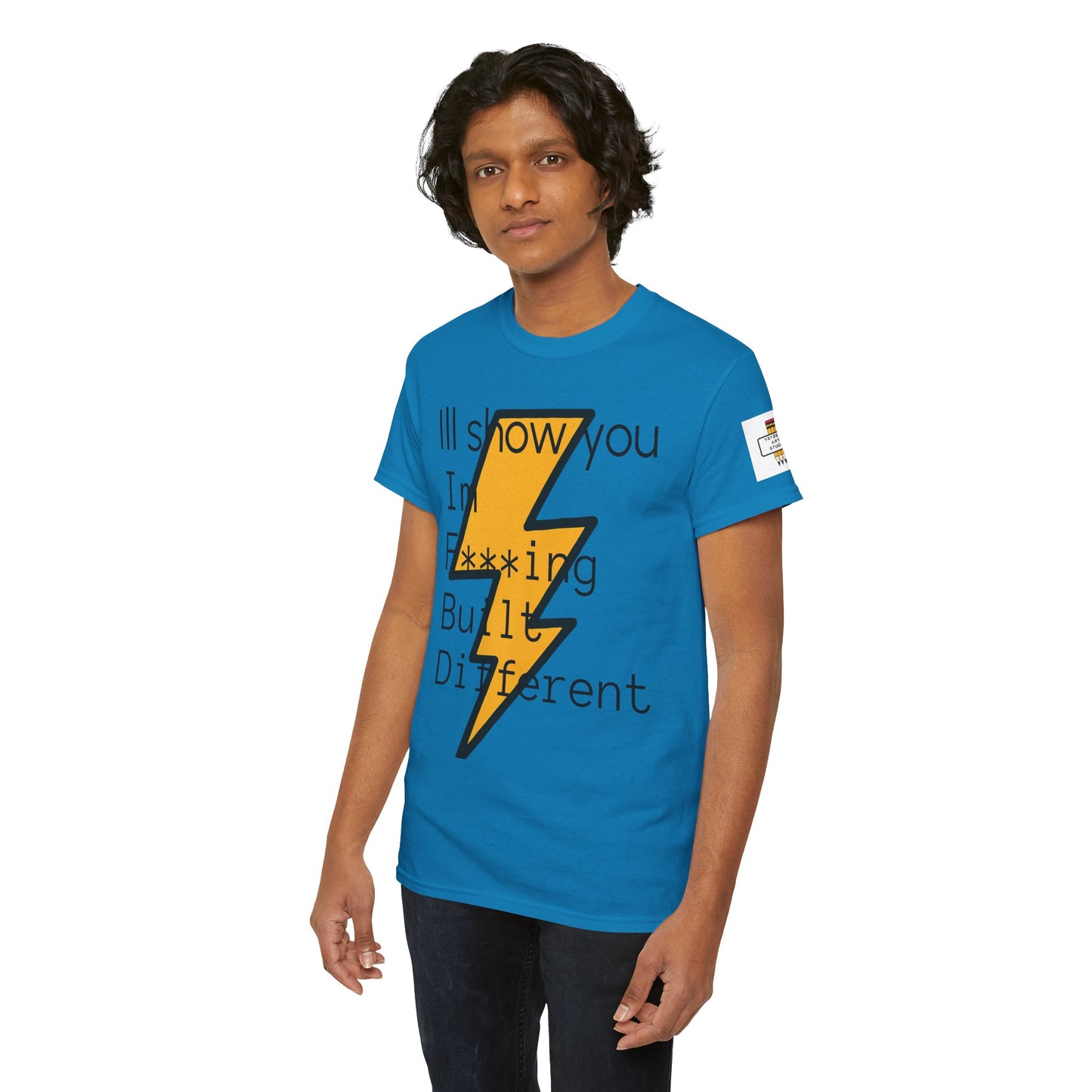 Built Different Unisex Heavy Cotton Tee - Bold Statement Shirt for Everyday Confidence