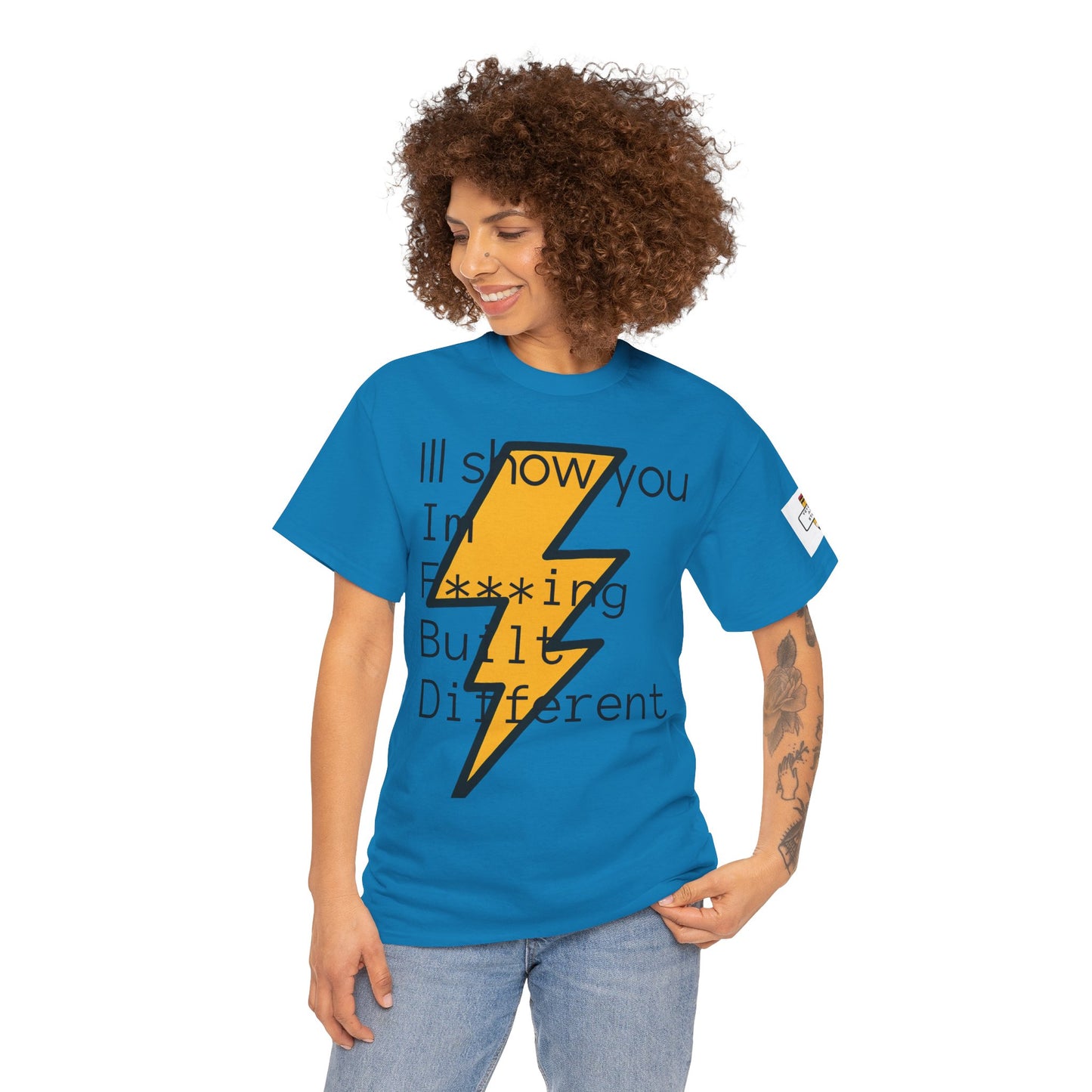 Built Different Unisex Heavy Cotton Tee - Bold Statement Shirt for Everyday Confidence
