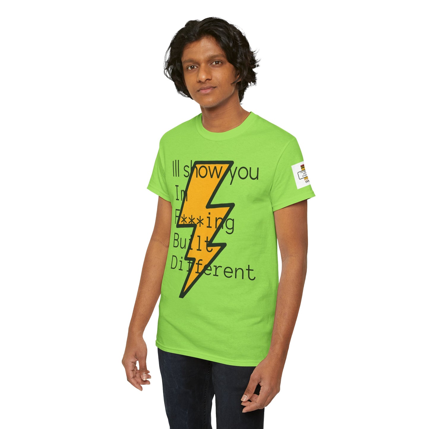 Built Different Unisex Heavy Cotton Tee - Bold Statement Shirt for Everyday Confidence