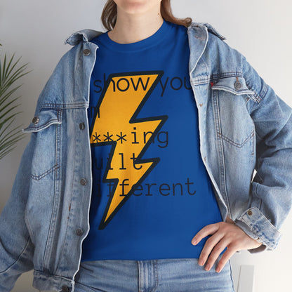 Built Different Unisex Heavy Cotton Tee - Bold Statement Shirt for Everyday Confidence