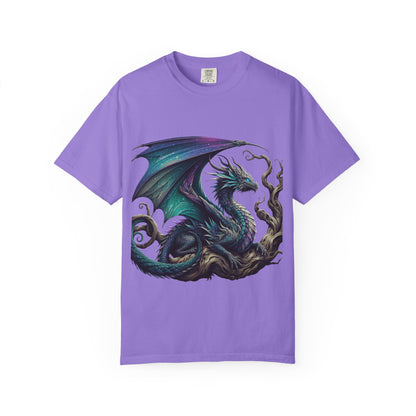 Fantasy Dragon & Art Pencil Unisex Garment-Dyed T-Shirt