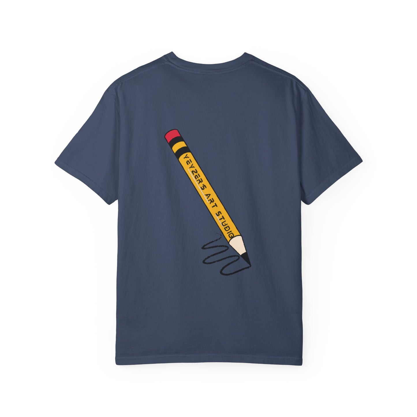 Fantasy Dragon & Art Pencil Unisex Garment-Dyed T-Shirt
