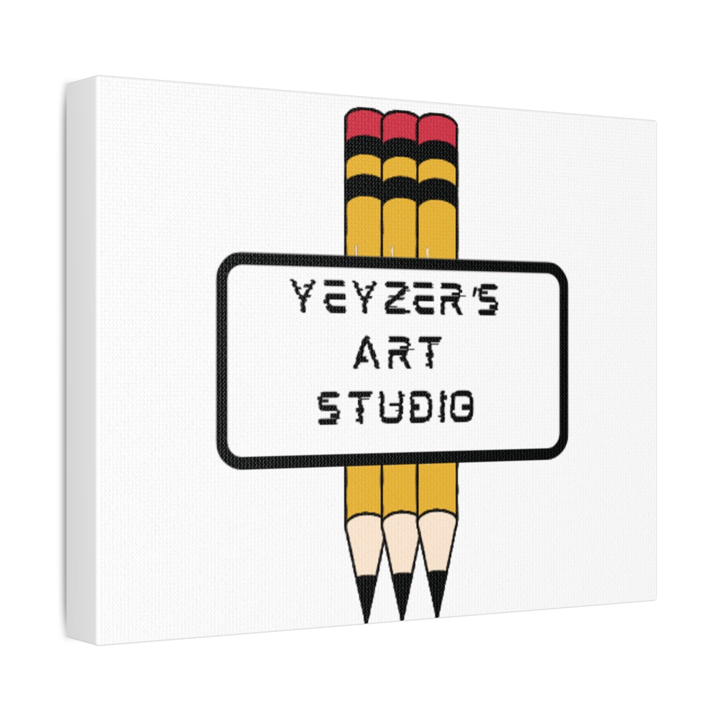 Creative Stretched Canvas Art for Artists, Personalized Wall Decor, Art Studio Sign, Gift for Art Lovers, Home Office Decoration