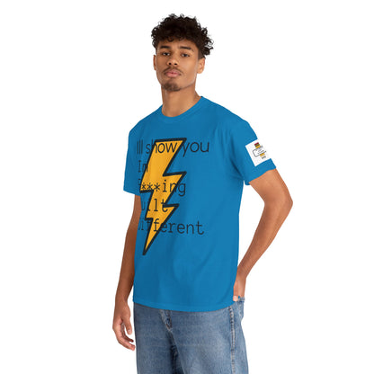 Built Different Unisex Heavy Cotton Tee - Bold Statement Shirt for Everyday Confidence