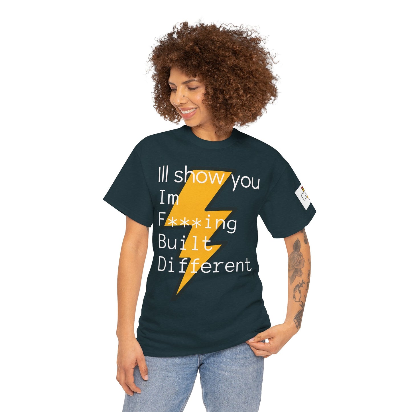 Built Different Unisex Heavy Cotton Tee - Bold Statement Shirt for Everyday Confidence